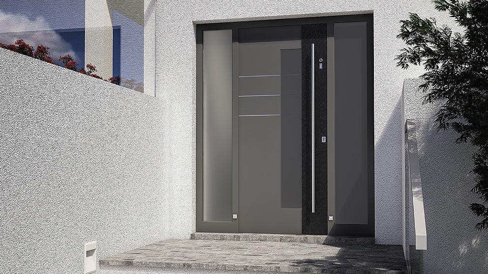 Drzwi aluminiowe do domu Aluhaus