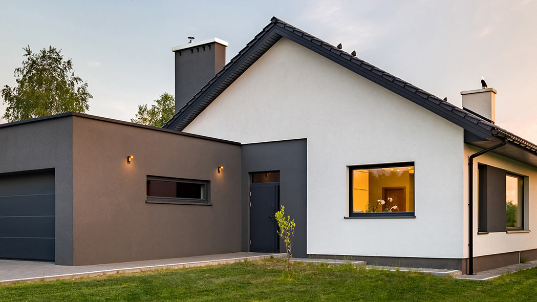 okna w kolorze antracyt