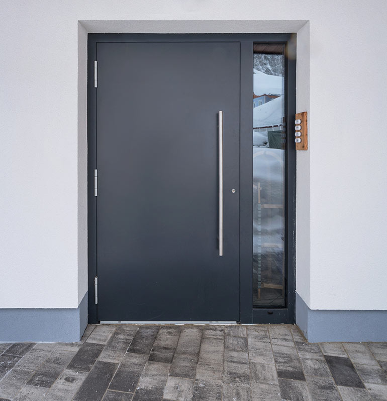 Ciepłe drzwi wejściowe Aluhaus