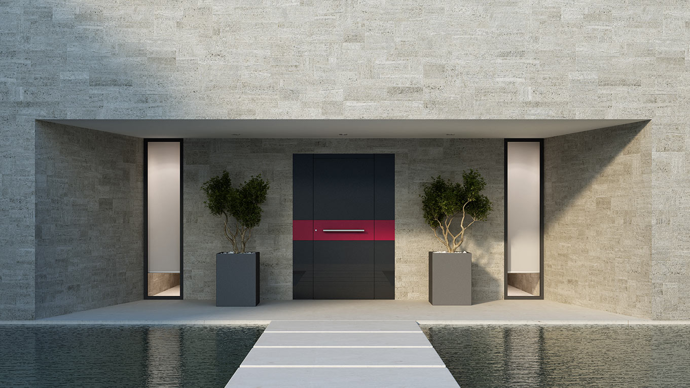 Drzwi aluminiowe Panelowe Aluhaus