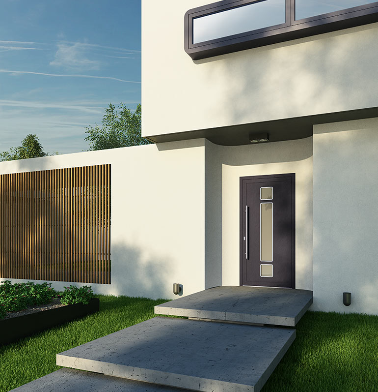 Drzwi aluminiowe do domu Aluhaus