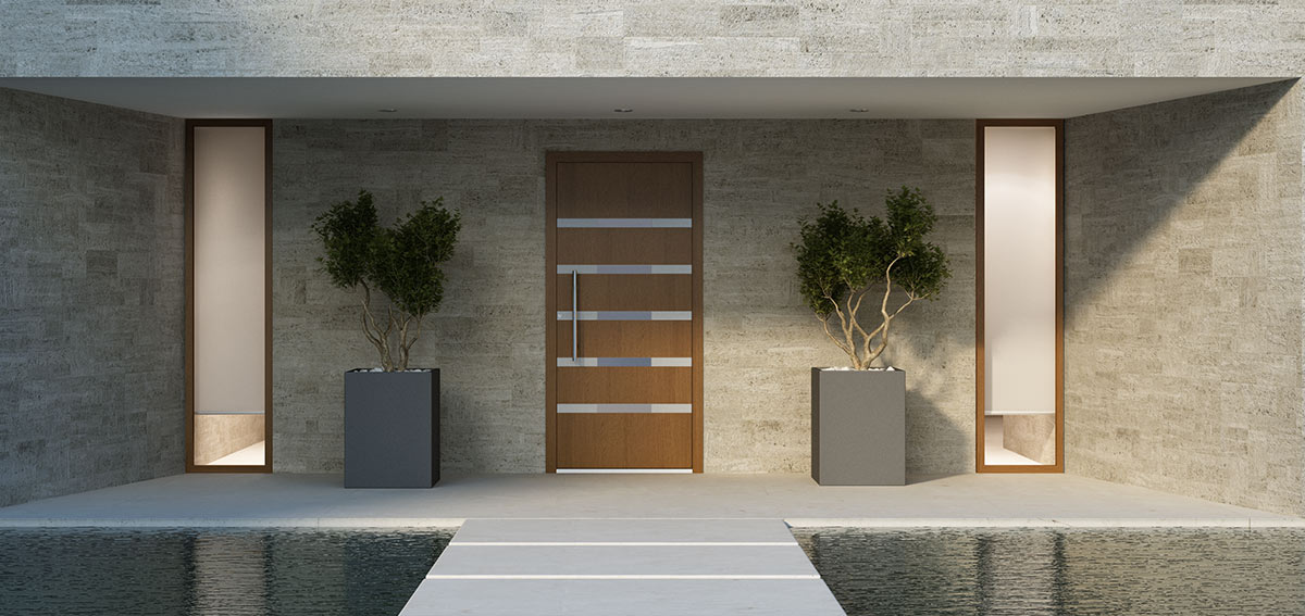 drzwi wejściowe zloty dąb - Aluhaus