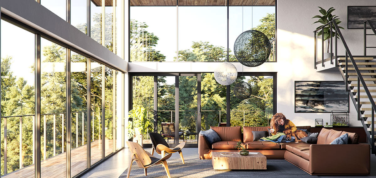 Szklane fasady aluminiowe - Aluhaus