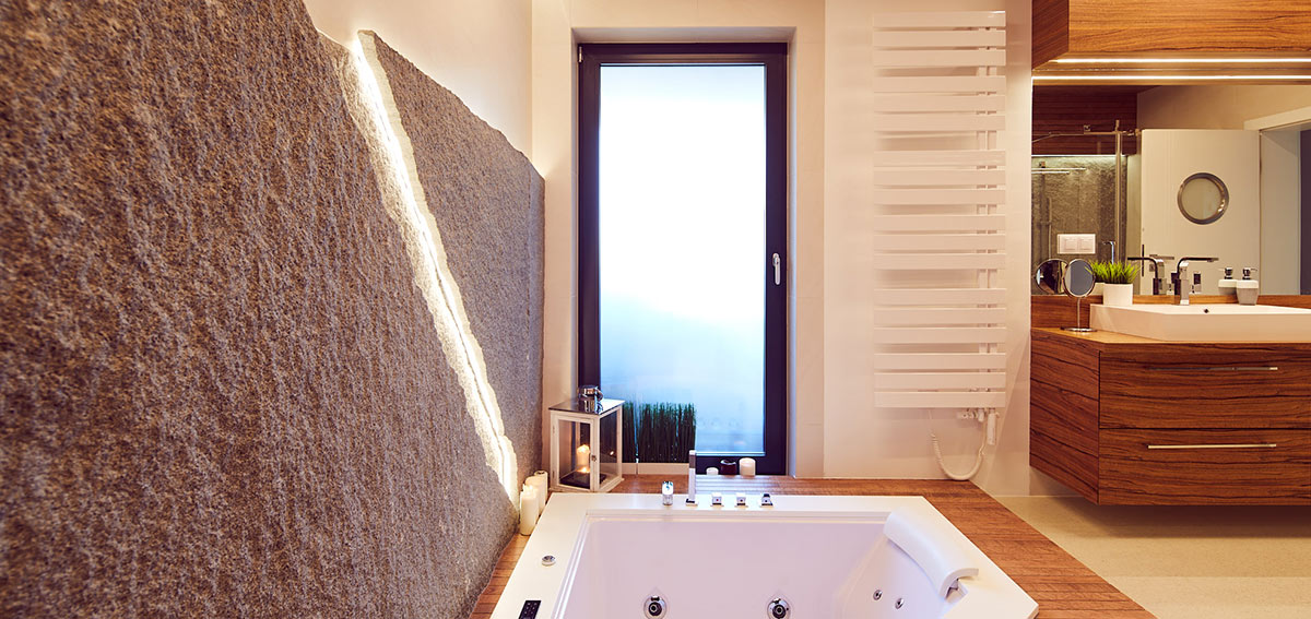 Okna łazienkowe z aluminium - Aluhaus