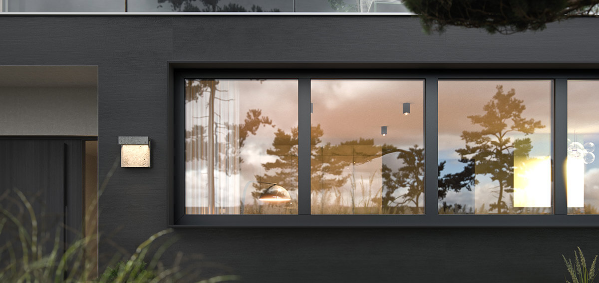 Okna trzyszybowe Miru Hidden - Aluhaus