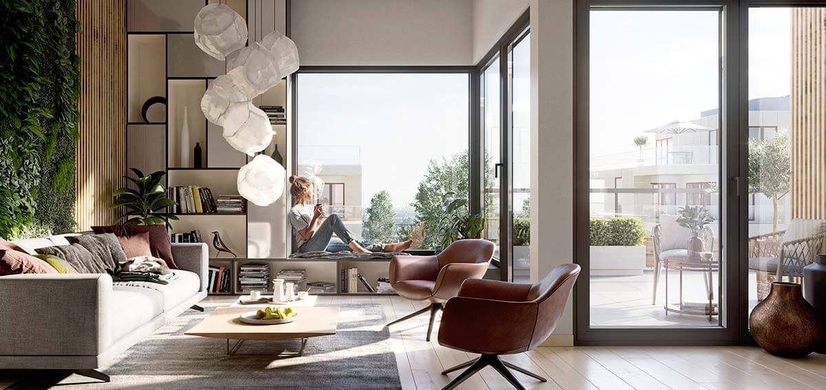 okna do nowoczesnych bloków -Aluhaus