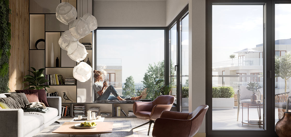 Okna aluminiowe w mieszkaniu - Aluhaus