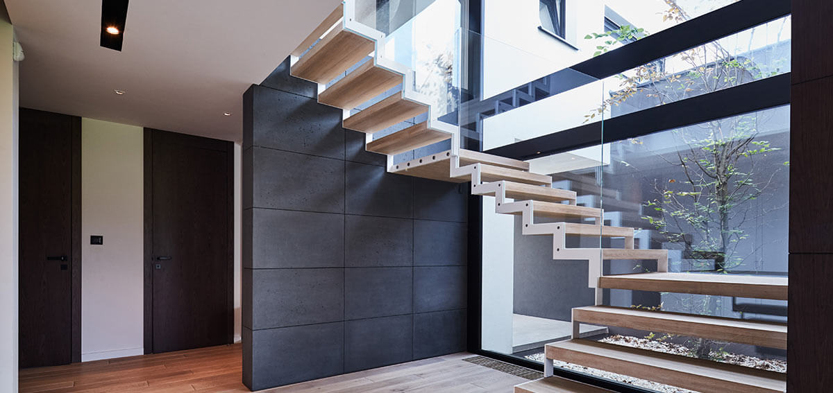 Okno nieotwierane w salonie - Aluhaus