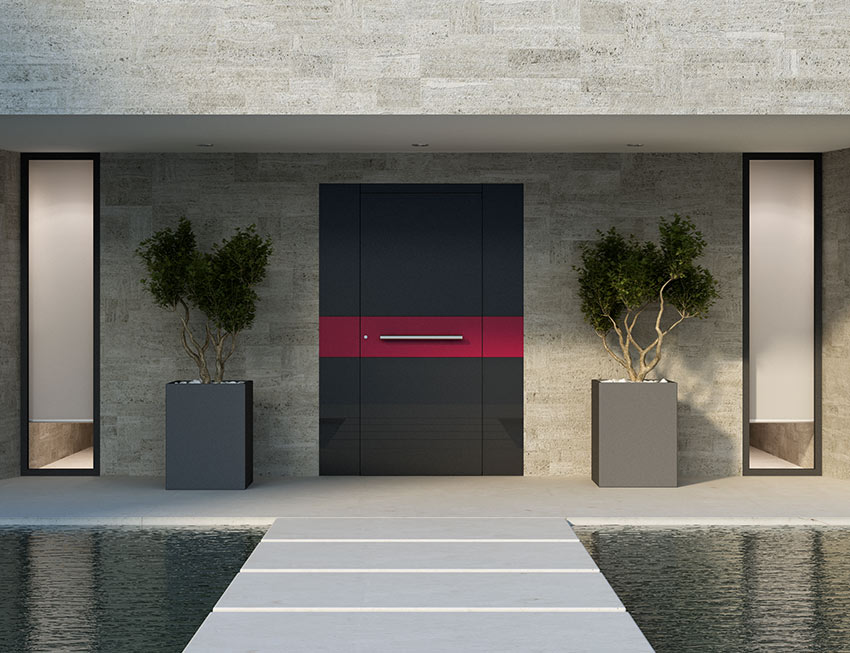 Drzwi wejściowe bez progu - Aluhaus