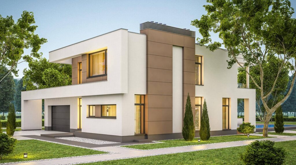 Elewacja z boniowaniem