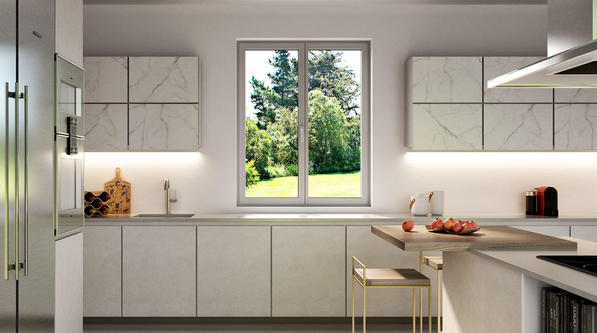 Okno kwaterowe - Aluhaus