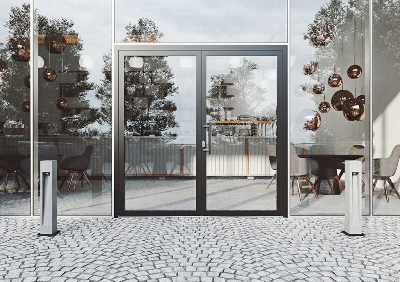 Drzwi do restauracji - Aluhaus