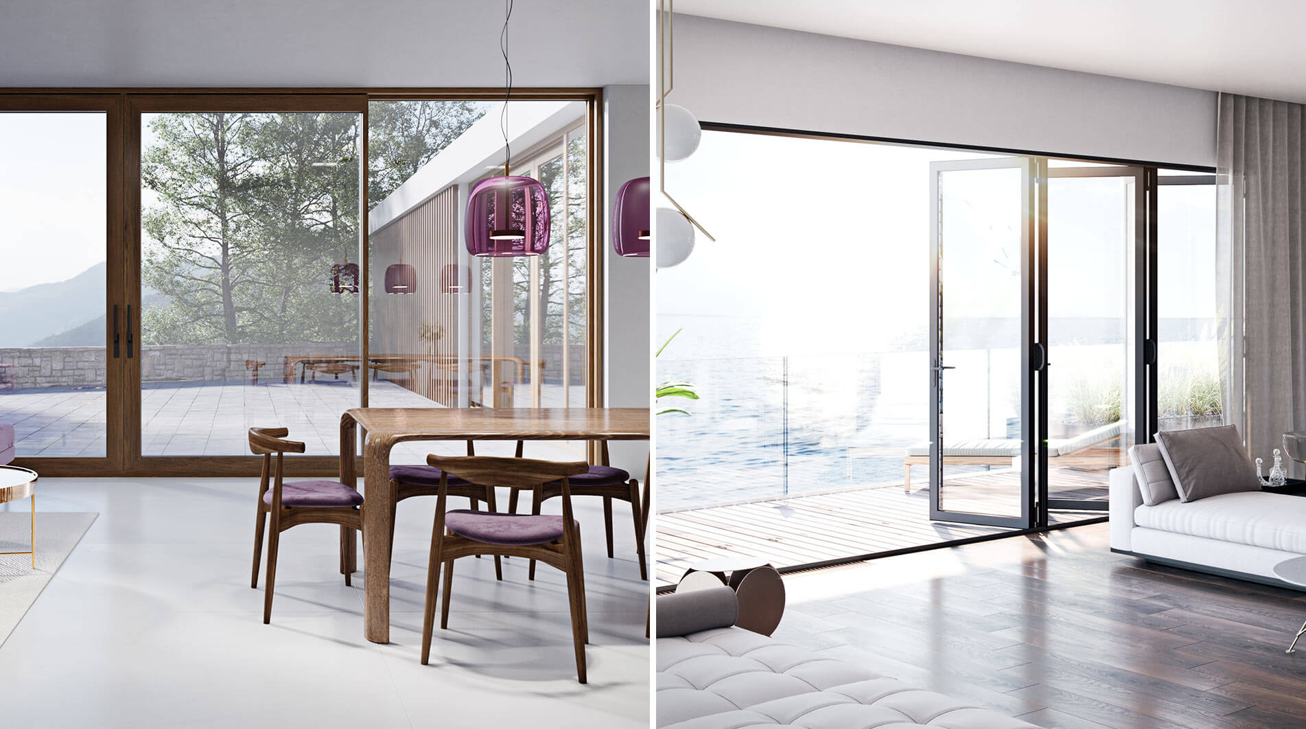 Drzwi tarasowe i harmonijkowe - Aluhaus