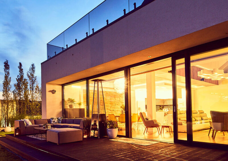 Drzwi tarasowe Aluhaus Slide - taras