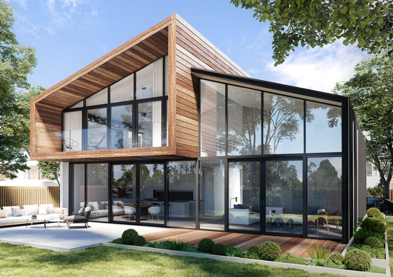 Okna fasadowe Aluhaus 90